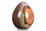 Polished Polychrome Jasper Egg - Madagascar #245721-1